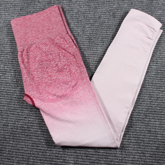 Gymshark Pants - Gymshark Leggings Womens Small Pink Ombre Seamless High Waist